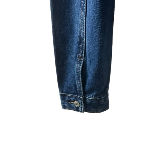 Denim Blvd Destroyed Distressed Classic Cut Denim Jean Jacket - Picture 6 of 11